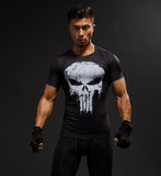 3D Printing Die shi Tight t-shirts with short sleeves