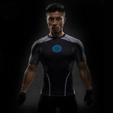 3D Printing Die shi Tight t-shirts with short sleeves