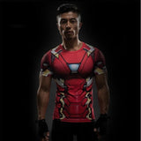 3D Printing Die shi Tight t-shirts with short sleeves