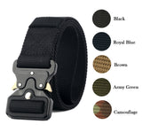 Tactical Nylon Belt,Military Grade Quick Release Cobra Style Metal Buckle Belt Airsoft Military Hunting waist belt