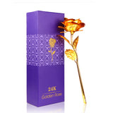Kunstbloemen Gold Rose Wedding Decoration Golden Rose Valentine's Day Gift Gold Decor Flower flores artificiales para decoracion