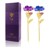 Kunstbloemen Gold Rose Wedding Decoration Golden Rose Valentine's Day Gift Gold Decor Flower flores artificiales para decoracion