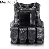 Unloading Airsoft Tactical Molle Vest Protection Plates colete USMC Soldier Combat Vest Army Military Camouflage Carrier
