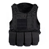 Unloading Airsoft Tactical Molle Vest Protection Plates colete USMC Soldier Combat Vest Army Military Camouflage Carrier