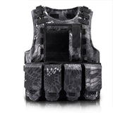 Unloading Airsoft Tactical Molle Vest Protection Plates colete USMC Soldier Combat Vest Army Military Camouflage Carrier