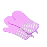 Silicone Oven Mitts - Heat Resistant to 572 °F Kitchen Oven Gloves, 1 Pair