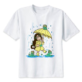 Short Sleeve Funny Cartoon Print T-shirt