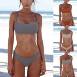 Women Bandeau Bandage Bikini Set Push-Up Brazilian Swimwear Beachwear Swimsuit