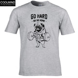 Cotton Casual Pug Life Mens T-shirts