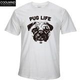 Cotton Casual Pug Life Mens T-shirts