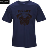 Cotton Casual Pug Life Mens T-shirts