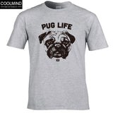 Cotton Casual Pug Life Mens T-shirts