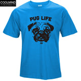 Cotton Casual Pug Life Mens T-shirts