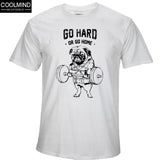 Cotton Casual Pug Life Mens T-shirts