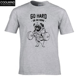 Cotton Casual Pug Life Mens T-shirts