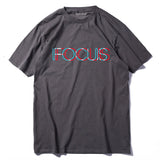 Short Sleeve Focus Printed Funny Men T shirt