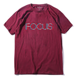 Short Sleeve Focus Printed Funny Men T shirt
