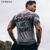 Summer Casual Fashion Gyms Fitness Bodybuilding T shirt