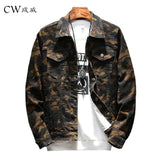 New Mens Camouflage Denim Jacket Coat Male Outwear Jaqueta Masculino Jeans Jacket and Coats Fashion Design Autumn Brand Clothing
