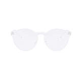 Fashion Cat Eye UV400 Rimless Clear Candy Color Sunglasses
