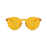 Fashion Cat Eye UV400 Rimless Clear Candy Color Sunglasses
