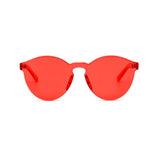 Fashion Cat Eye UV400 Rimless Clear Candy Color Sunglasses