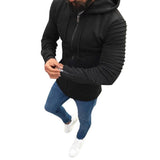 Men Jacket Autumn Casual Zipper Coat Slim Fit Pullovers Outwear Hoodies Blouse
