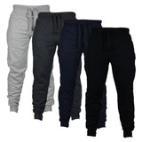 Mens Fashion Autumn Joggers Solid Color Casual Drawstring Sweatpants Trousers