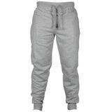 Mens Fashion Autumn Joggers Solid Color Casual Drawstring Sweatpants Trousers