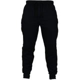 Mens Fashion Autumn Joggers Solid Color Casual Drawstring Sweatpants Trousers
