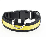 2017 New Nylon LED Pet Dog Collar Night Safety Anti-lost Flashing Glow Collars Dog Supplies 7 colors S M L XL Size for pet dogs