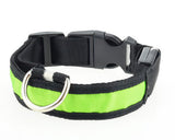 2017 New Nylon LED Pet Dog Collar Night Safety Anti-lost Flashing Glow Collars Dog Supplies 7 colors S M L XL Size for pet dogs