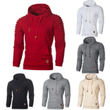 Long Sleeve Plaid Hoodie Hooded Sweatshirt