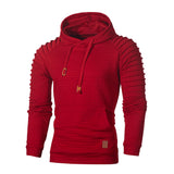 Long Sleeve Plaid Hoodie Hooded Sweatshirt