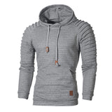 Long Sleeve Plaid Hoodie Hooded Sweatshirt