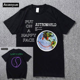 Travis Scott Lollapalooza Astroworld Smiley World T-Shirt