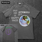 Travis Scott Lollapalooza Astroworld Smiley World T-Shirt