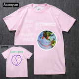 Travis Scott Lollapalooza Astroworld Smiley World T-Shirt