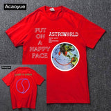 Travis Scott Lollapalooza Astroworld Smiley World T-Shirt