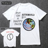 Travis Scott Lollapalooza Astroworld Smiley World T-Shirt