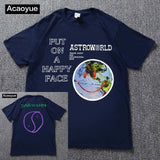 Travis Scott Lollapalooza Astroworld Smiley World T-Shirt