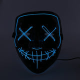 Halloween Mask LED Light Up Party Masks The Purge Election Year Great Funny Masks Festival Cosplay Costume Supplies Glow In Dark