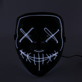 Halloween Mask LED Light Up Party Masks The Purge Election Year Great Funny Masks Festival Cosplay Costume Supplies Glow In Dark