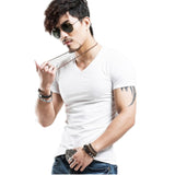 V neck Fitness Casual Mane T-shirt