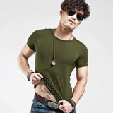 V neck Fitness Casual Mane T-shirt