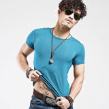 V neck Fitness Casual Mane T-shirt