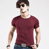 V neck Fitness Casual Mane T-shirt