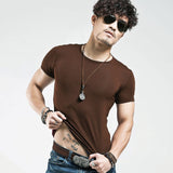 V neck Fitness Casual Mane T-shirt