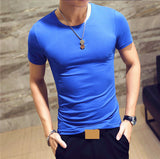 V neck Fitness Casual Mane T-shirt