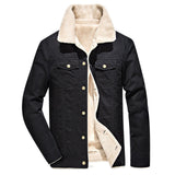 MORUANCLE New Winter Men's Warm Cargo Jackets Fleece Lined Coats For Male Outwear Wear Casaco Masculino Plus Size M-4XL